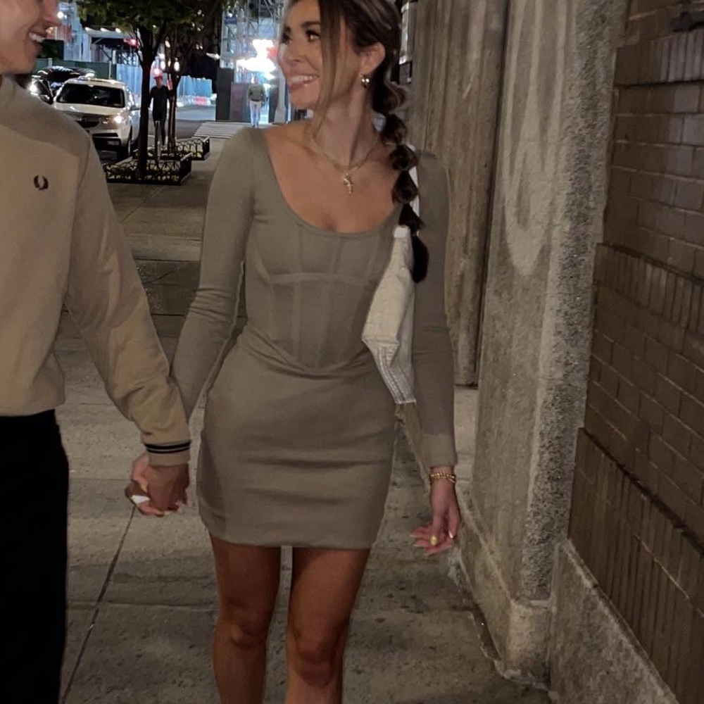 DION LEE corset mini dress in Tan size 6 (XS) - Picture 5 of 9